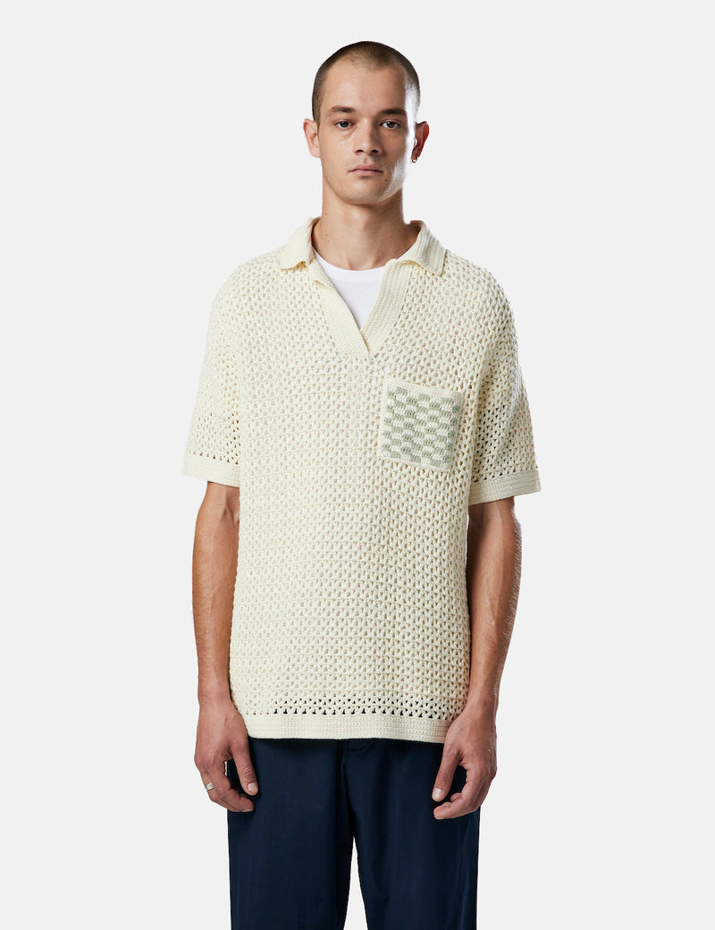 NN07 Crochet Ryan Crewneck - Ecru