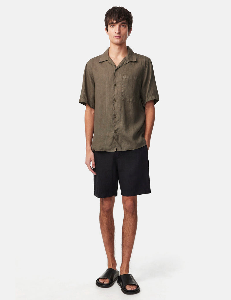 NN07 Julio Short Sleeve Shirt - Army Green