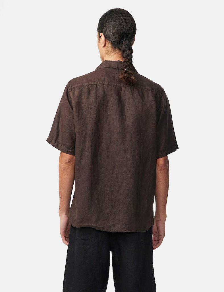 NN07 Julio Short Sleeve Shirt - Demitasse Brown