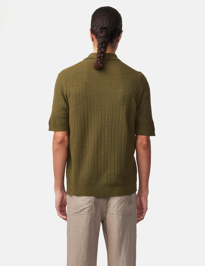 NN07 Nolan Polo Shirt - Khaki Army Green