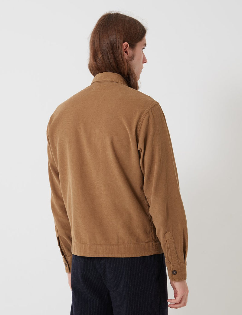 Universal Works Uniform Shirt (Fine Cord) - Taupe