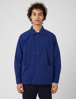 Universal Works Travailシャツ（リサイクルナイロン）-ブルー