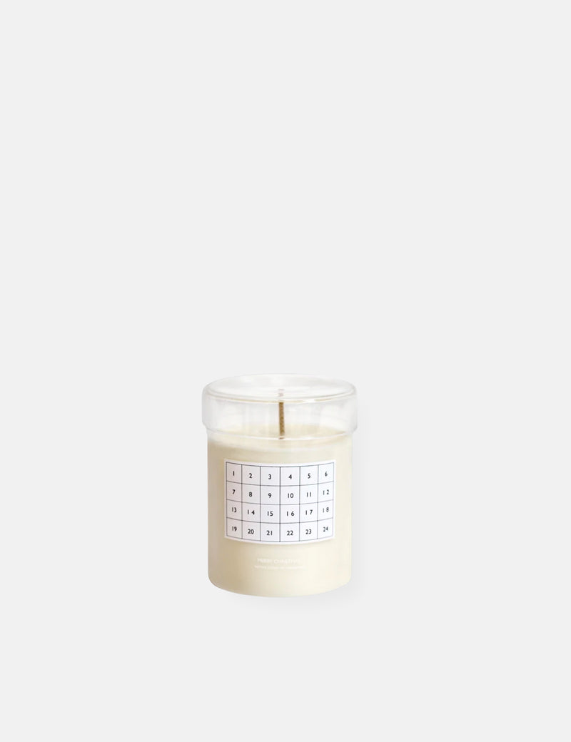 Ferm Living Christmas Calendar Scented Candle - White