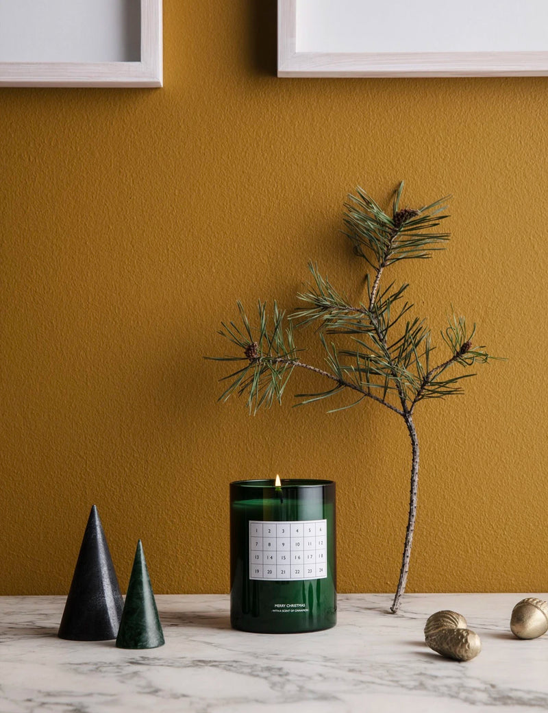 Ferm Living Christmas Calendar Scented Candle - Green