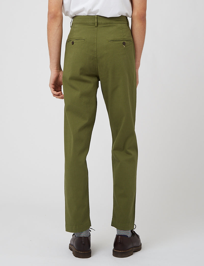 Universal Works Military Chino (Fine Weave Cotton) - Olive