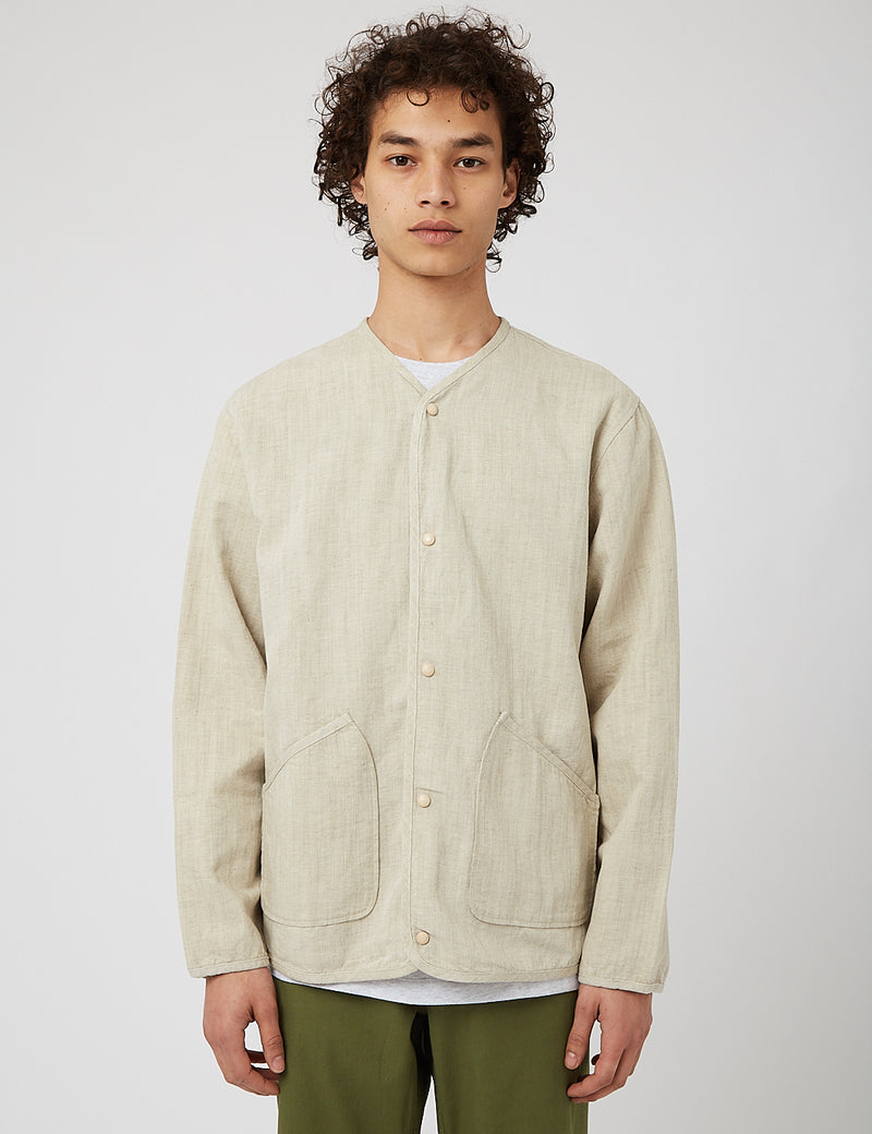 Universal Works Liner Jacket (Vintage Denim) - Ecru