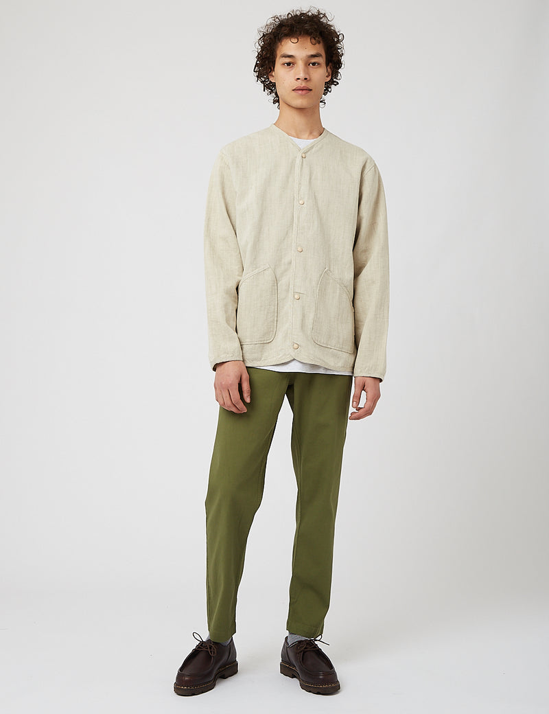 Universal Works Liner Jacket (Vintage Denim) - Ecru