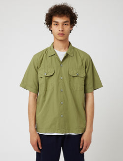 Universal Works Utility Shirt - Olive Green
