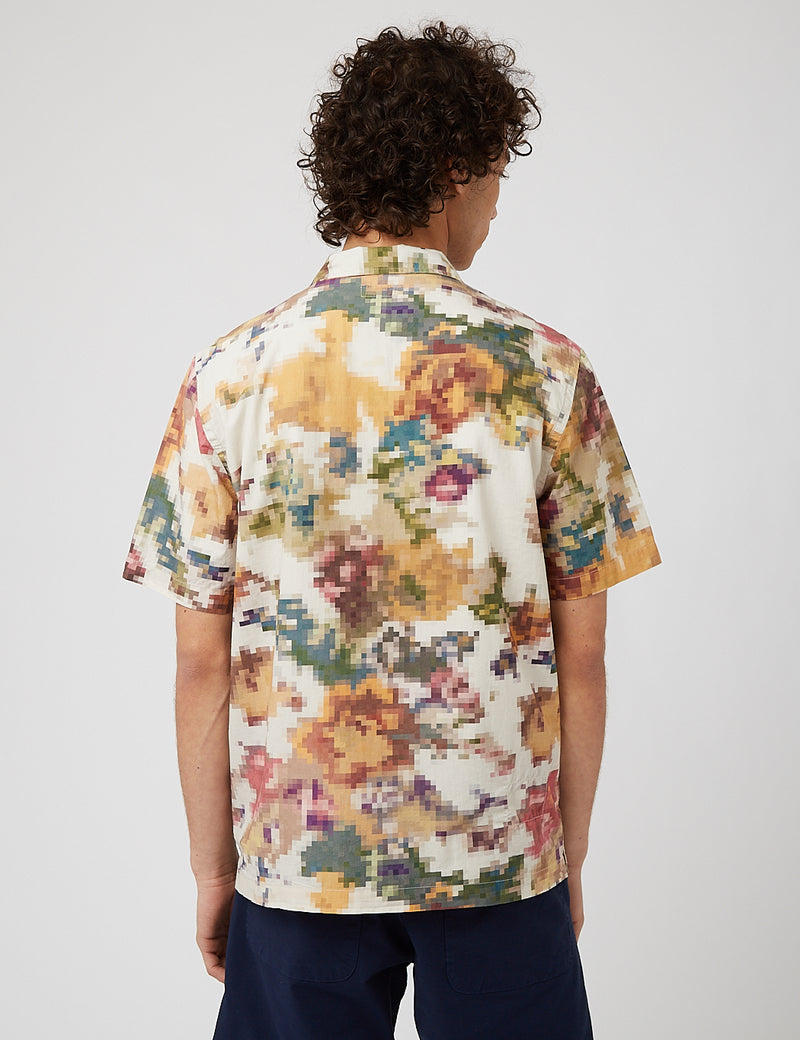 Universal Works Road Shirt - Pixel Flower Camo