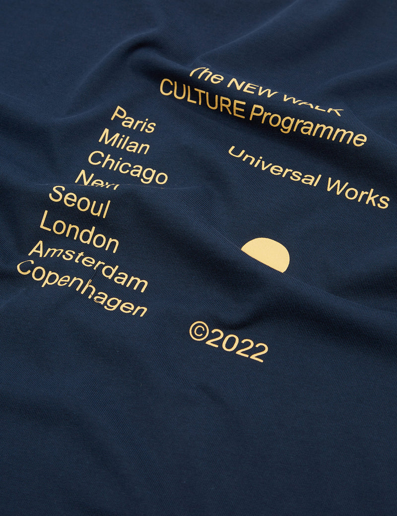 Universal Works Langarm-T-Shirt - Dunkelblau