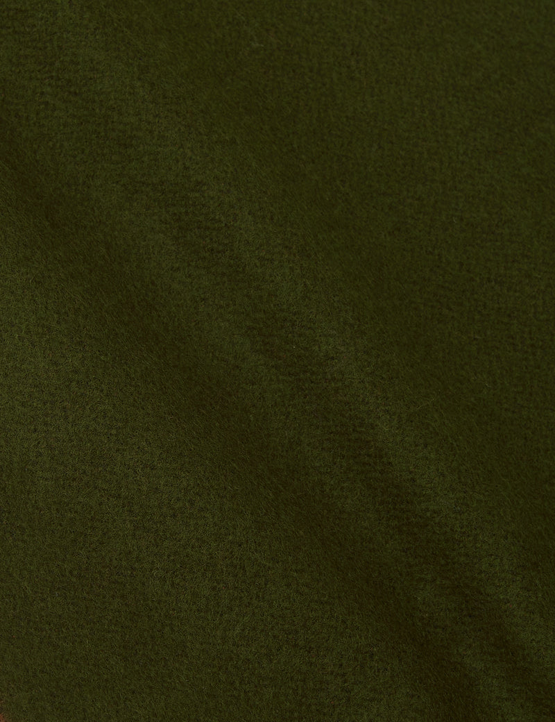 Universal Works Scarf - Olive Green/Brown