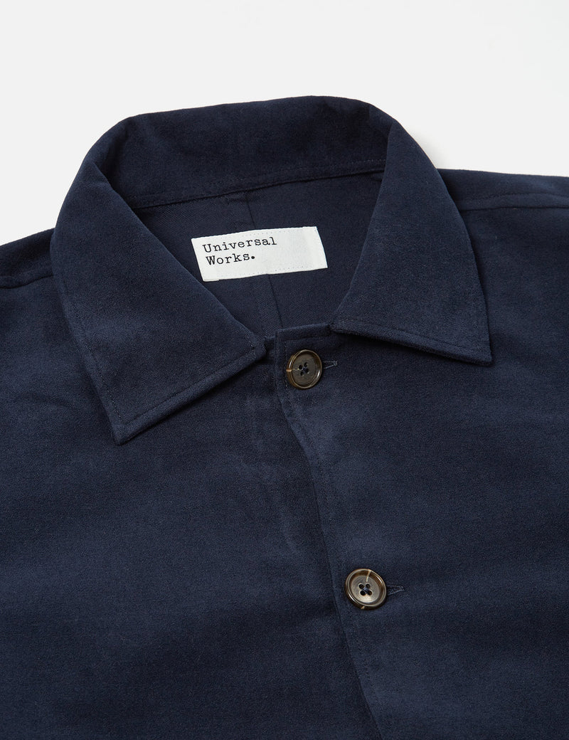 Universal Works Travail Shirt - Navy Blue