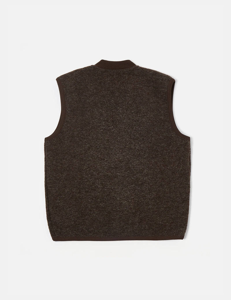 Universal Works Zip Waistcoat - Brown