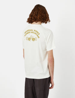 Flower Mountain x Universal Works T-Shirt Imprimé - Écru