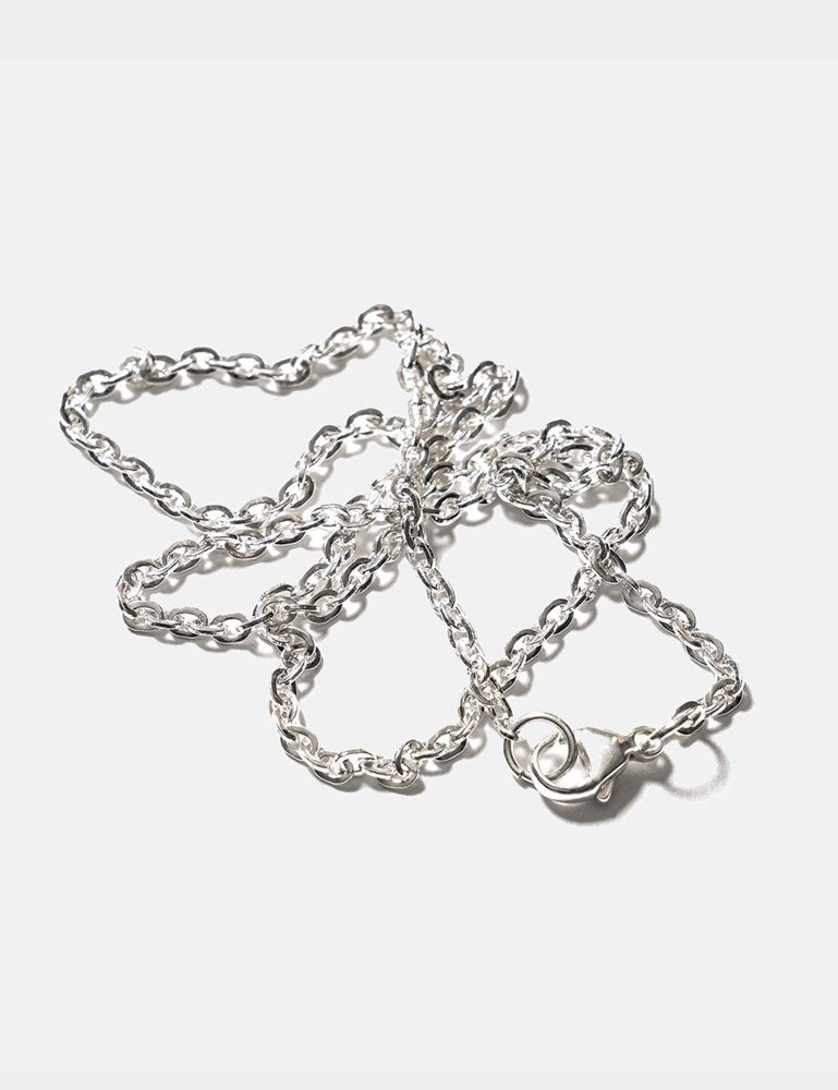 Ahorn flache Kette (Halskette) - Silber 925