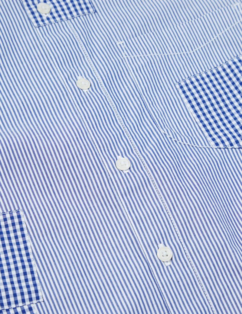 Universal Works Patched Shirt - Blue