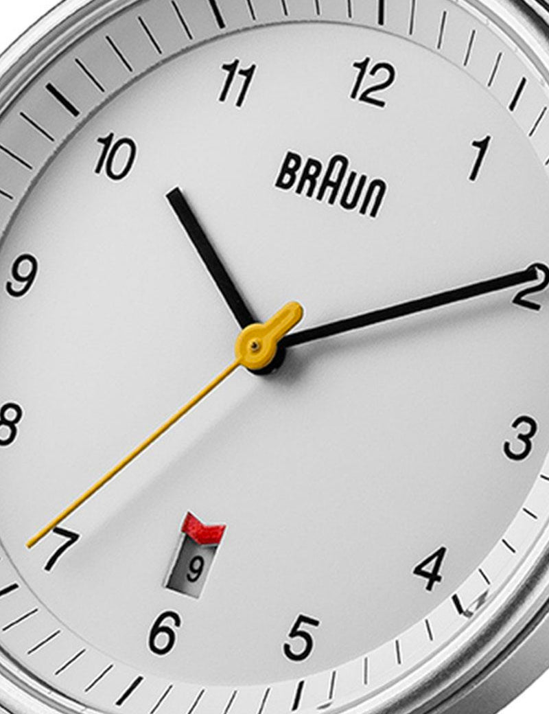 Braun BN0032 Uhr - Silber/Weißes Zifferblatt