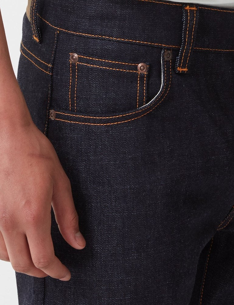 Nudie Dude Dan Jeans (Regular) - Dry Comfort Dark Blue