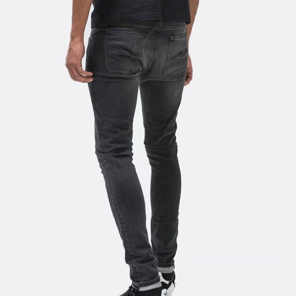Nudie Skinny Lin Jeans (Super Tight) - Black Movement