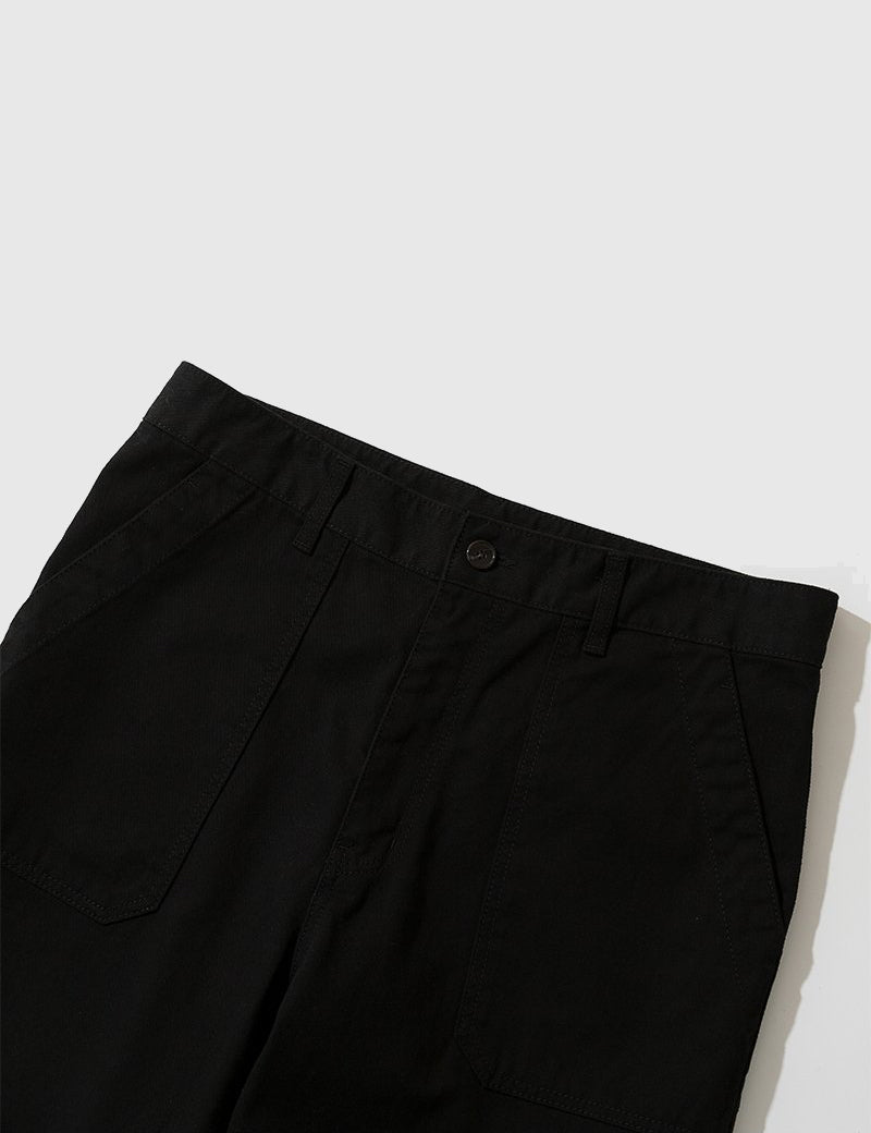 Uniform Bridge Cotton Fatigue Pants (Regular Fit) - Schwarz