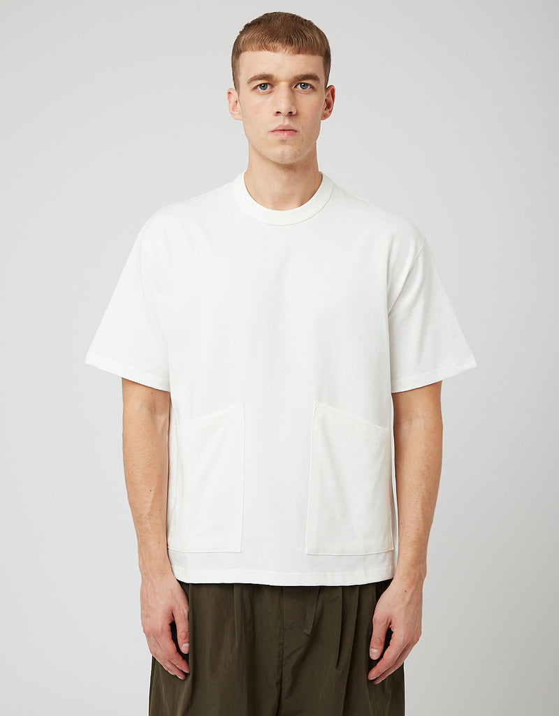 Uniform Bridge Two Pocket T-Shirt - Ivory White