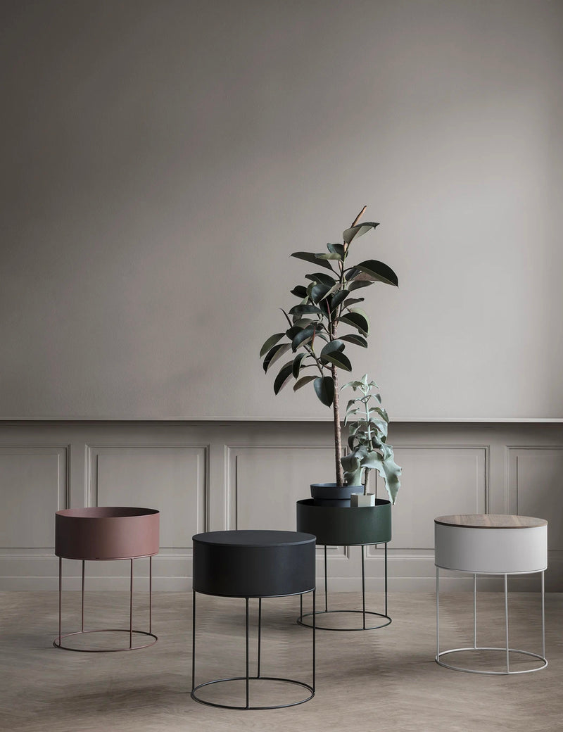 Ferm Living Plant Box (Round) - Black