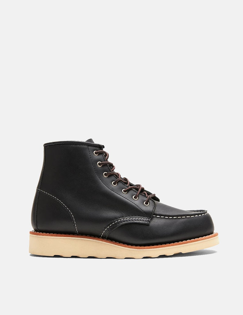 Women's Red Wing Heritage Work 6" Moc Toe Boots (3373) - Black Boundary