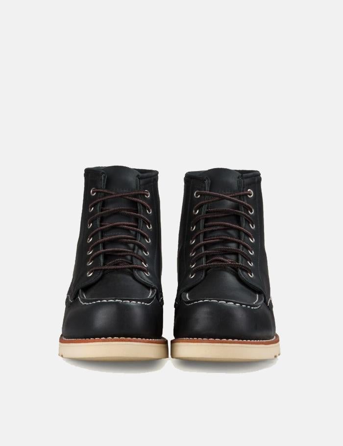 Women's Red Wing Heritage Work 6" Moc Toe Boots (3373) - Black Boundary