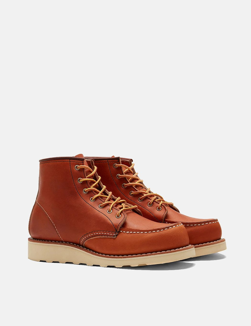 Women's Red Wing Heritage Work 6" Moc Toe Boots (3375) - Tan Oro Legacy