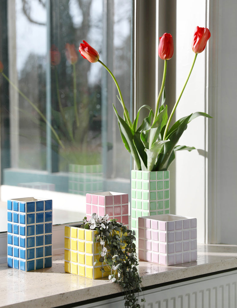 & Klevering Tile Vase - Mint