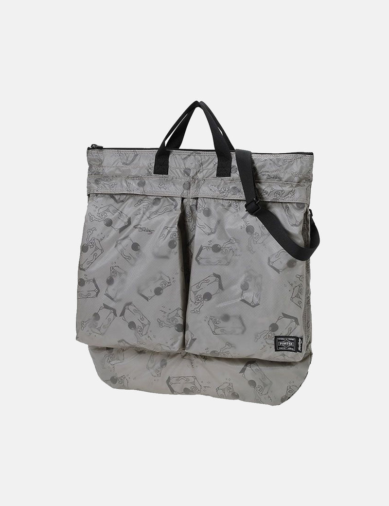 Porter-Yoshida & Co Gasius x Porter 2Way Helmet Bag - Grey
