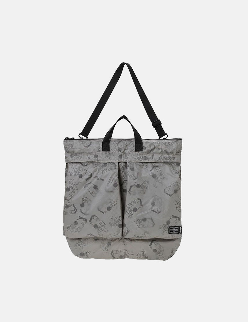 Porter-Yoshida & Co Gasius x Porter 2Way Helmet Bag - Grey