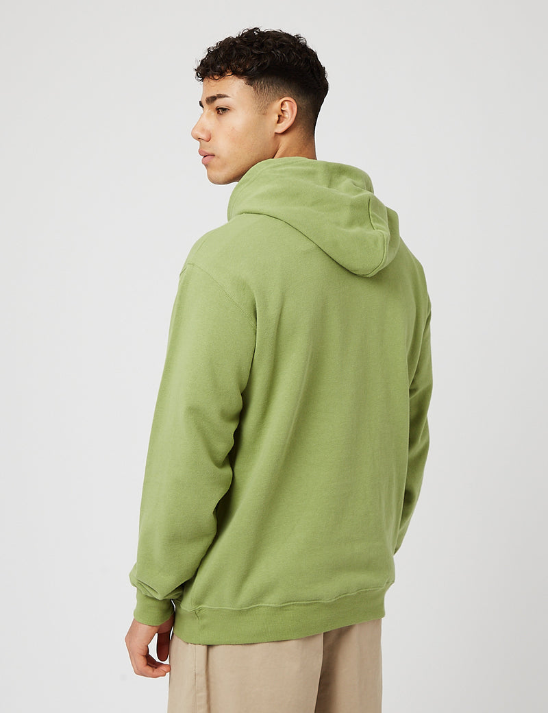 Beams Plus HoodedSweatshirt-グリーン