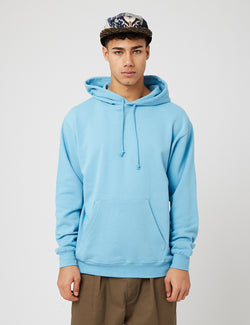 Beams Plus Hooded Sweatshirt - Sax Blue