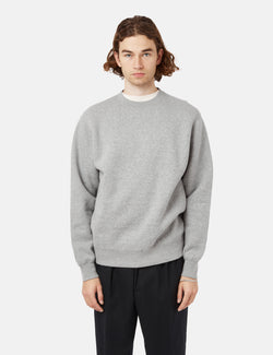 Beams Plus Crew Sweatshirt - Heather Grey