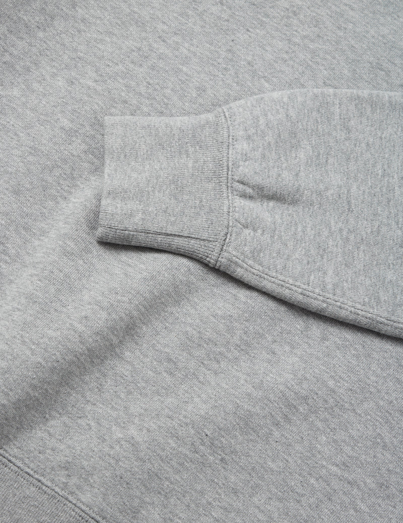 Beams Plus Crew Sweatshirt - Heather Grey