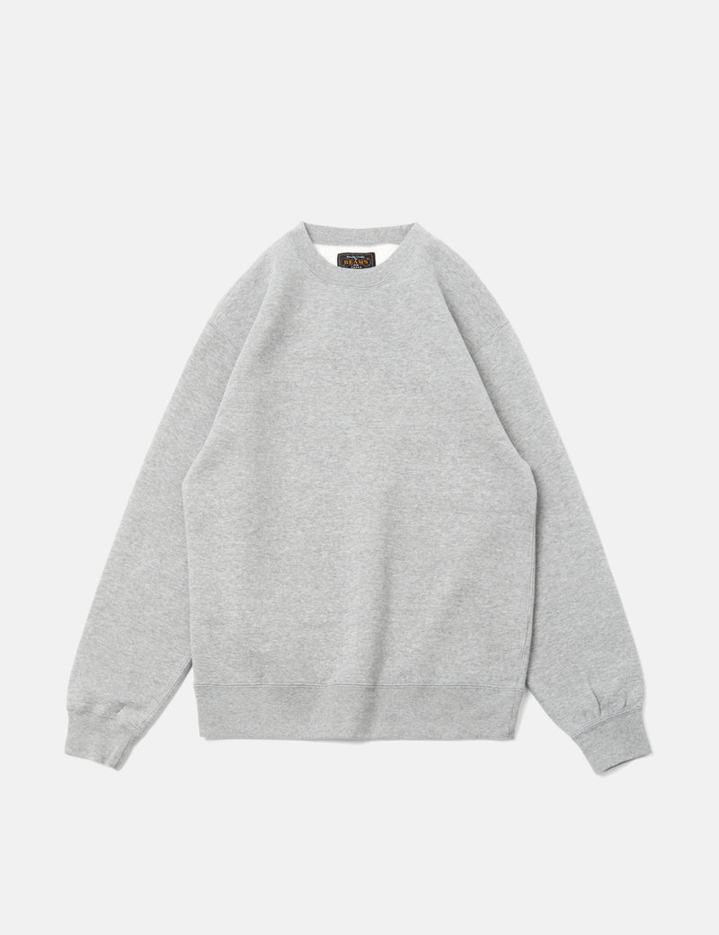 Beams Plus Crew Sweatshirt - Heather Grey