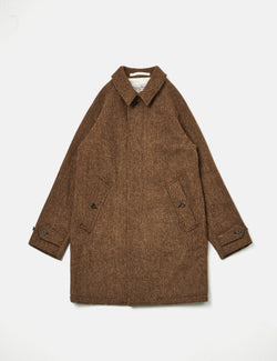 Beams Plus Harris Tweed Coat - Light Brown