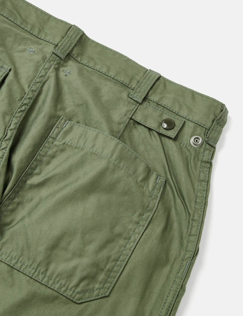 Beams Plus Fatigue Pant (Cotton Satin) - Sage Green