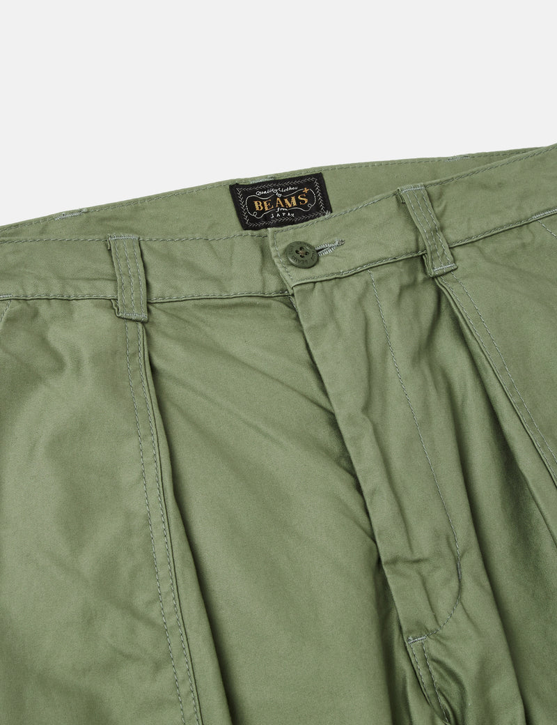 Beams Plus Fatigue Pant (Cotton Satin) - Sage Green