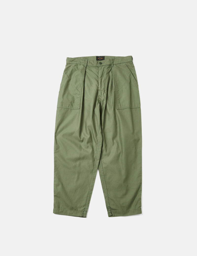 Beams Plus Fatigue Pant (Cotton Satin) - Sage Green