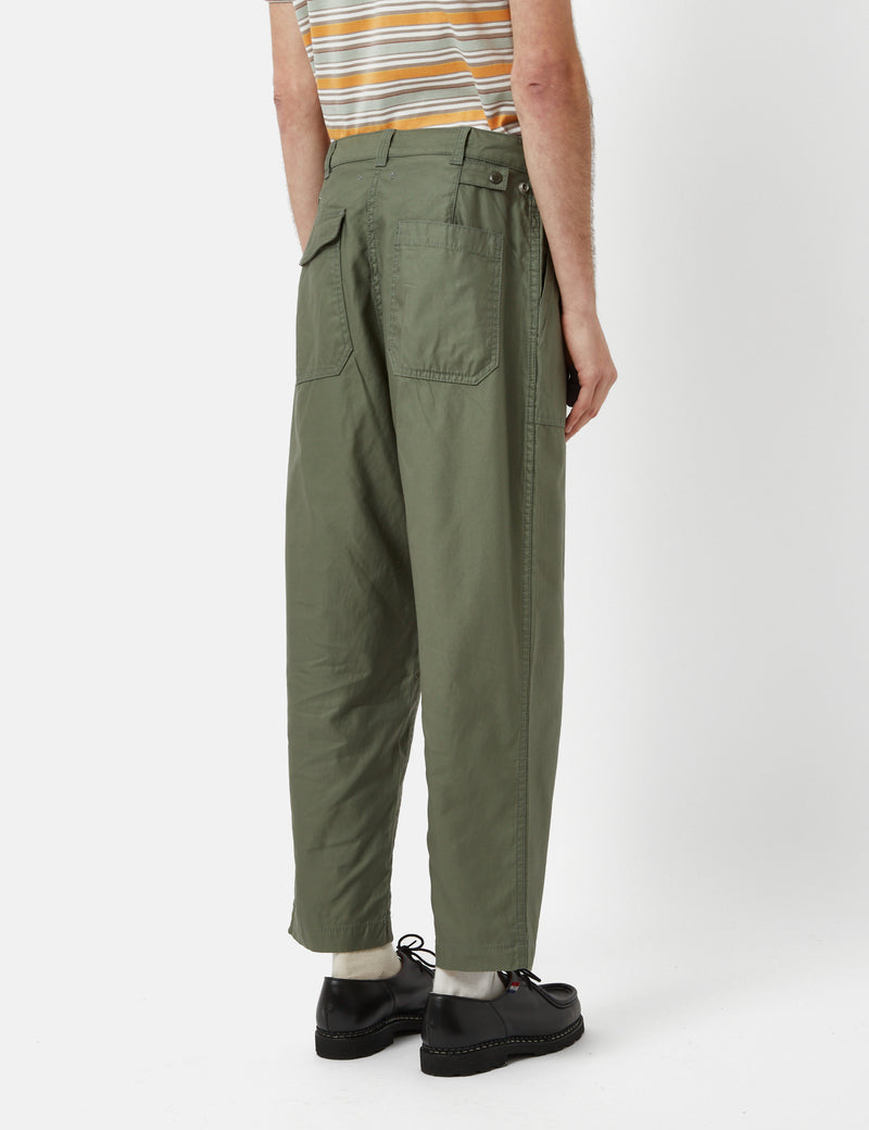 Beams Plus Fatigue Pant (Cotton Satin) - Sage Green
