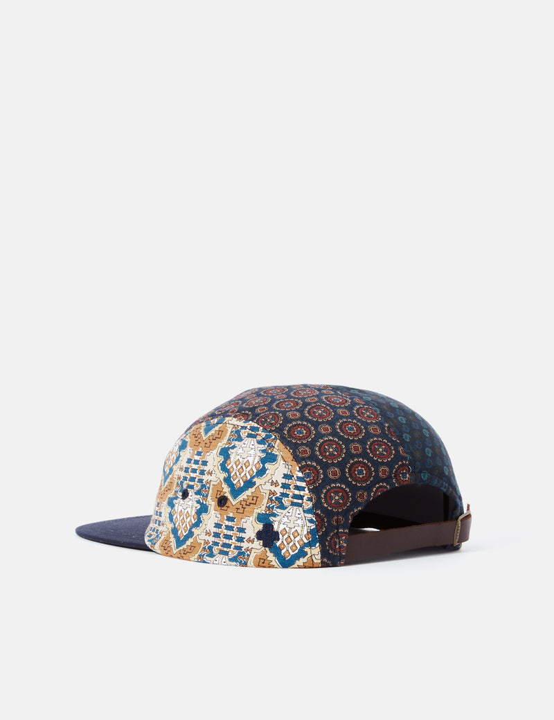 Beams Plus 5-Panel Cap (Multi) - Navy Blue