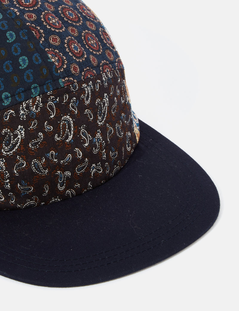 Beams Plus 5-Panel Cap (Multi) - Navy Blue