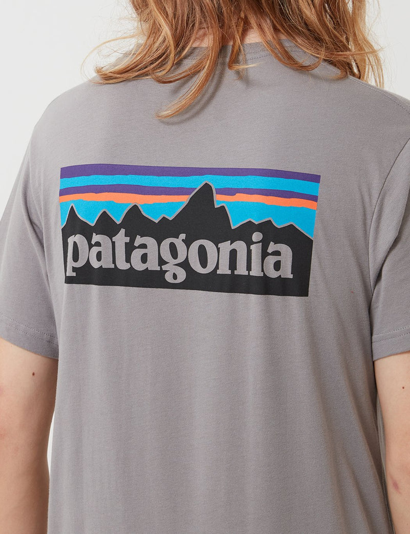 Patagonia P6 Logo Organic T-Shirt - Feather Grey