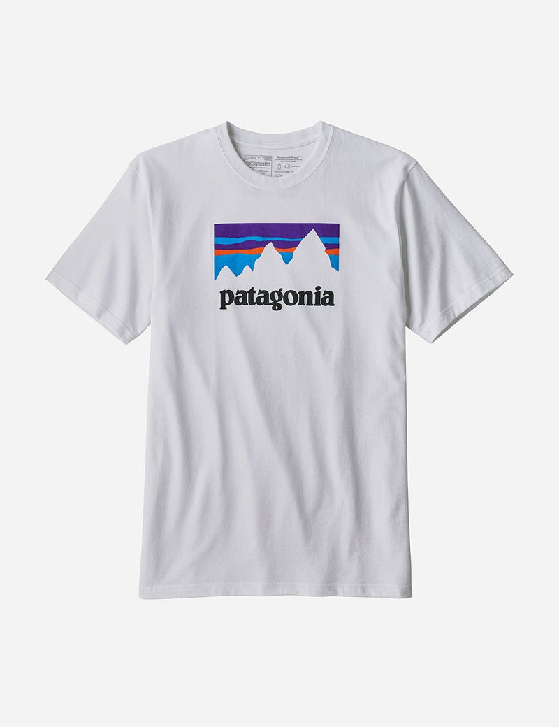 Patagonia Shop-Sticker Responsibili-Tee T-Shirt - White