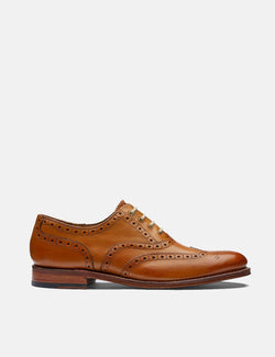 Womens Grenson Martha Brogue Shoes (Leather) - Tan
