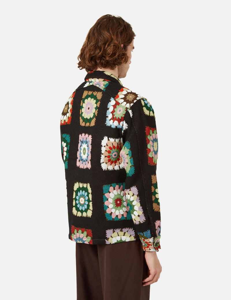 Sunflower Flora CPO Shirt Black Floral I Article.