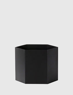 Ferm Living Hexagon Pot (Large) - Black