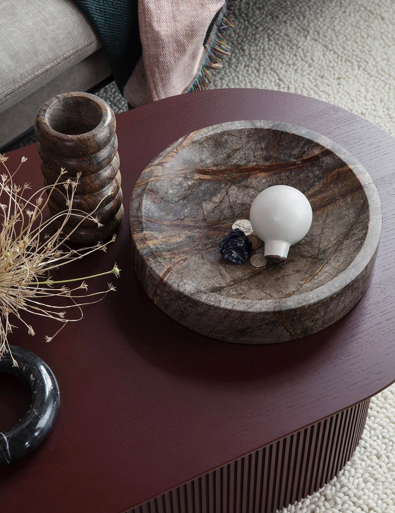 Ferm Living Bendum Vase (Marble) - Brown